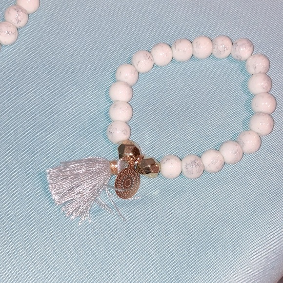 Marble & Gold Tone Four Piece Bracelet Set NEW - Picture 7 of 11